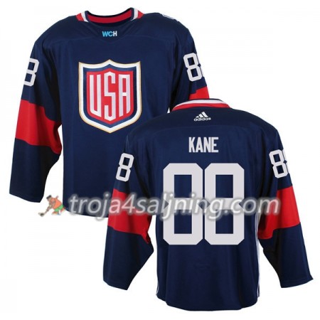 USA tröja Patrick Kane 88 World Cup i ishockey 2016 Blå Premier - NHL Tröjor Herr USA tröja Patrick Kane 88 World Cup i ishockey 2016 Blå Premier - NHL Tröjor Herr